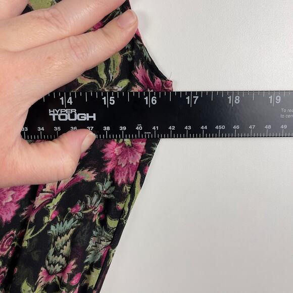 Misa Los Angeles Hollen Fuschia Floral Tiered Sleeveless Maxi Dress XS Feminine - Picture 15 of 16